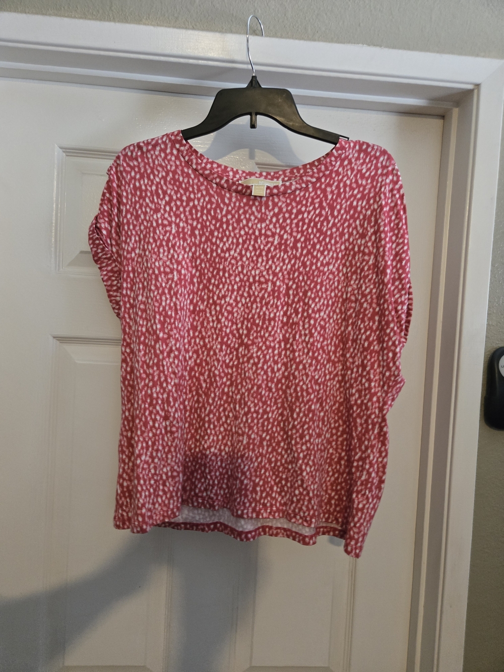 Michael Kors Pink Printed Short Sleeve Top